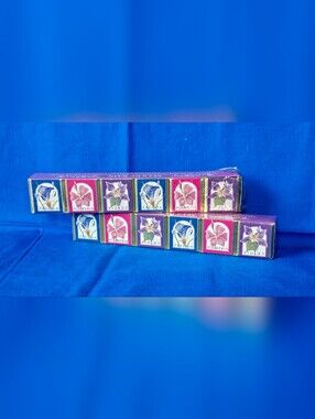 2 Pk Vintage Delagar English Bath Cubes England Plumeria Violet Freesia NEW NOS